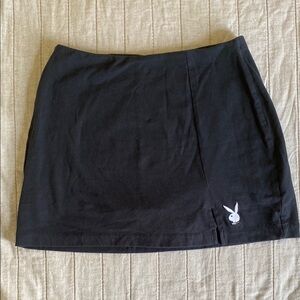 PLAYBOY - Black Mini Casual Skort, Size S